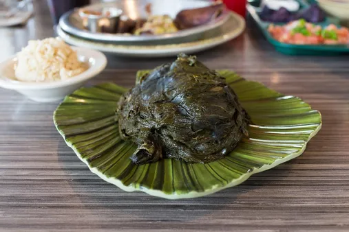 Prepare the Taro Leaves